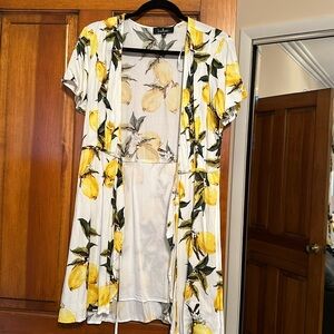Lulu’s Lemon Wrap Dress